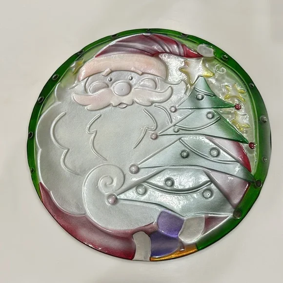 SANTA CHRISTMAS Serving Plate 13” - Picture 3 of 3
